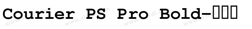 Courier PS Pro Bold字体转换